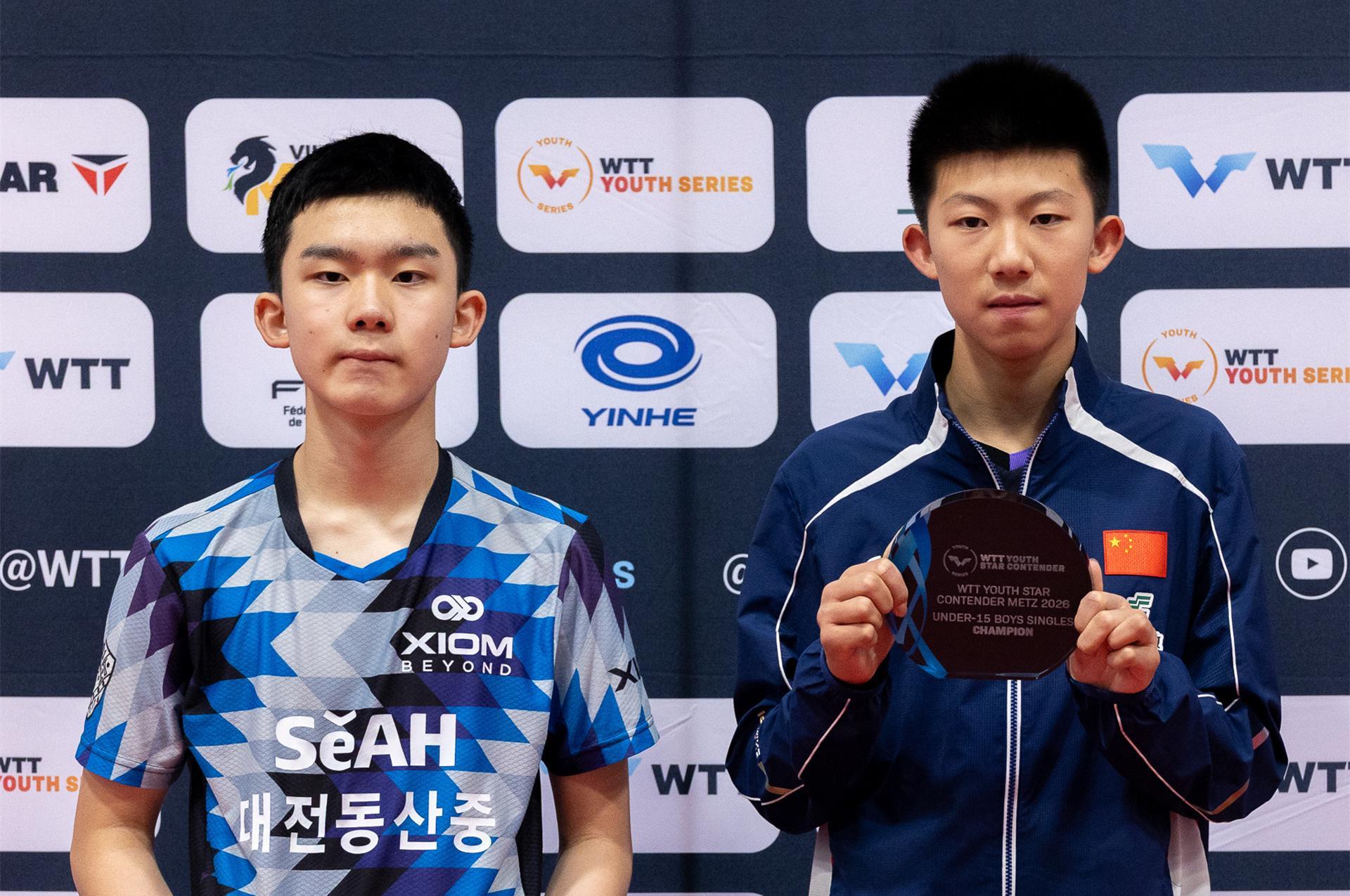 必一运动官方网站-3-0横扫U15世界第1!国乒13岁天才新星崛起!42天夺5冠看齐王楚钦